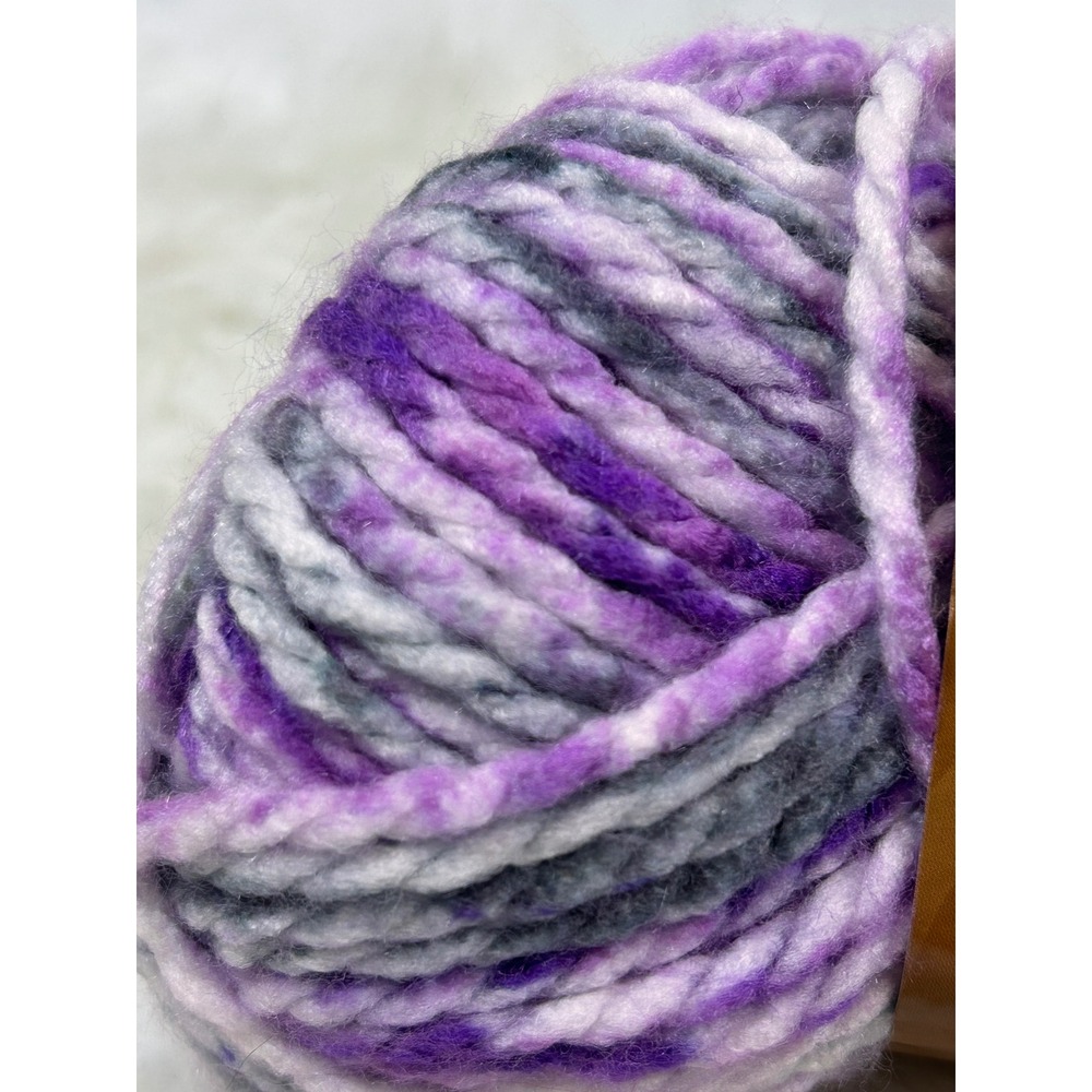 Premier Yarns Deborah Norville Serenity Chunky Majesty Purple Grey White 109yd - Picture 3 of 5